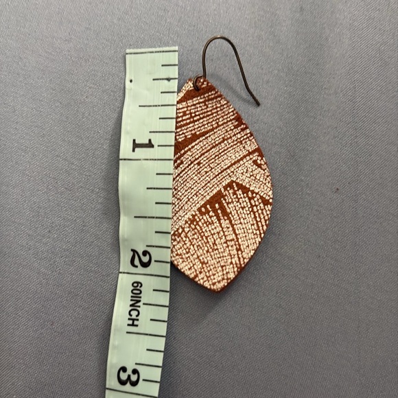 Leather Teardrop Earrings Bundle Christmas Holiday Winter Fall - Picture 8 of 9